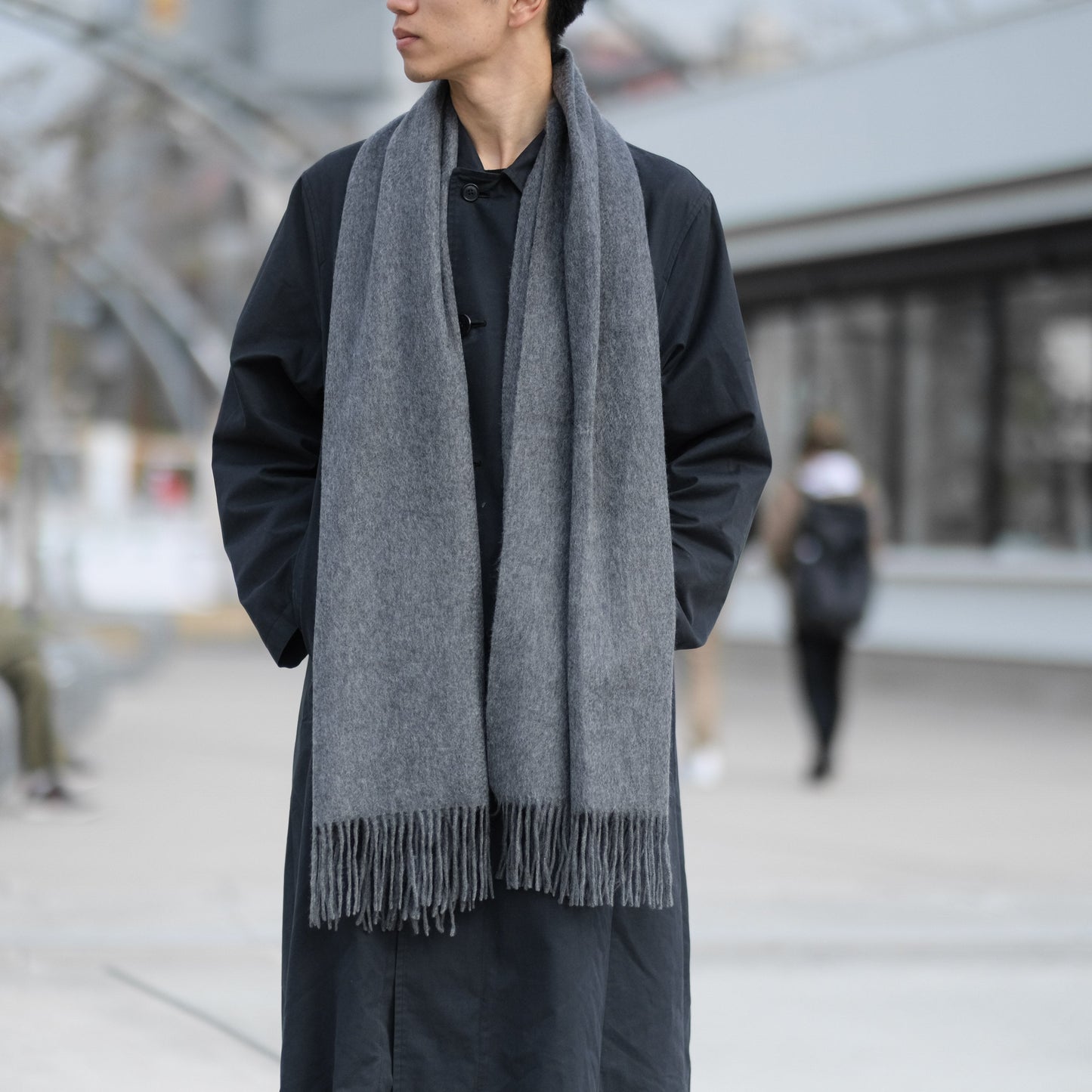 <アウトレット>Oversized Inner Mongolian Cashmere Muffler