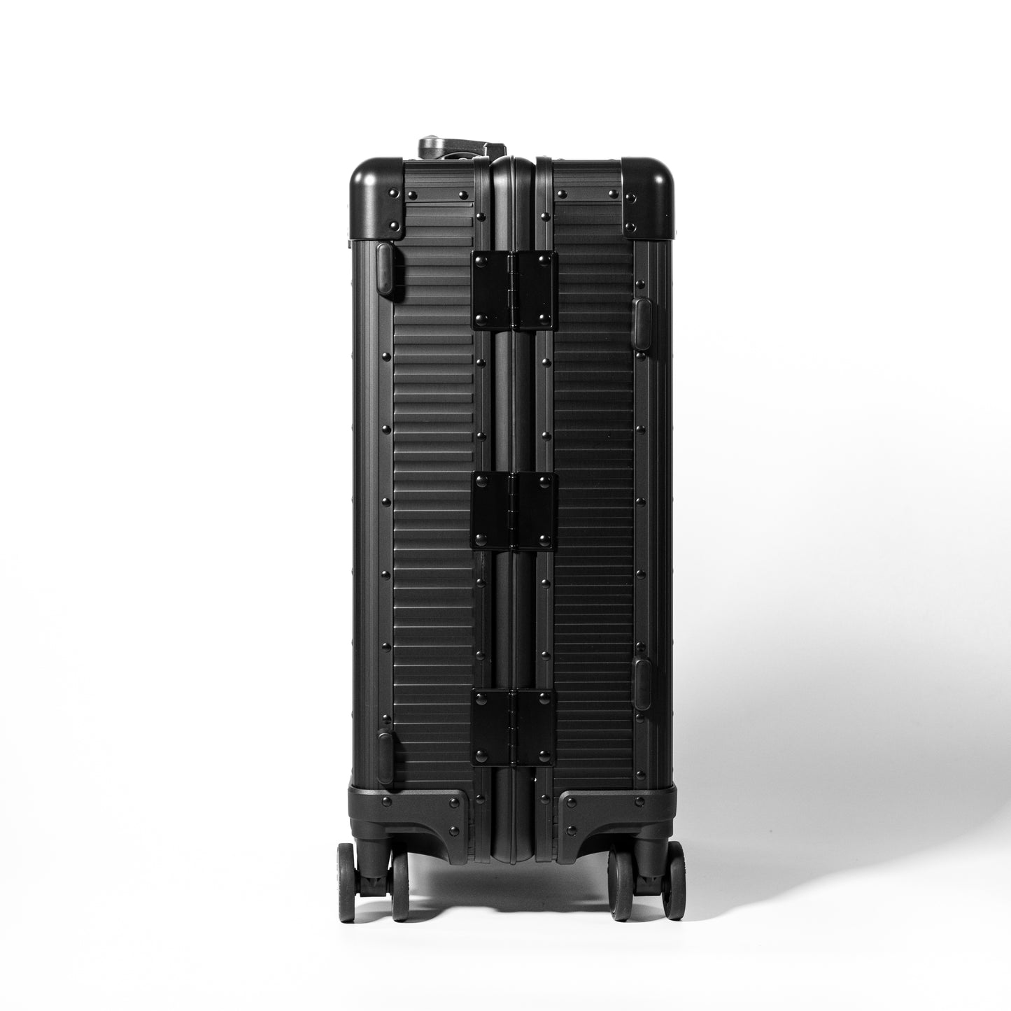 <モデルチェンジ>Stripe Aluminum Suitcase(Black｜Hinge:SUS304)