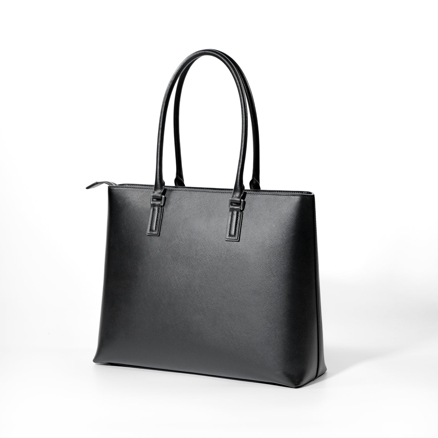 <アウトレット>Italian Saffiano Leather Tote (Black)