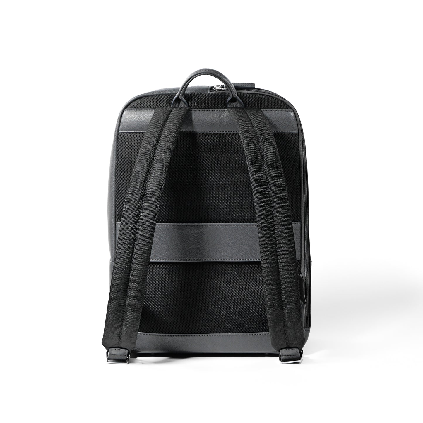 <アウトレット>Full Grain Leather Backpack（Black-Nylon）