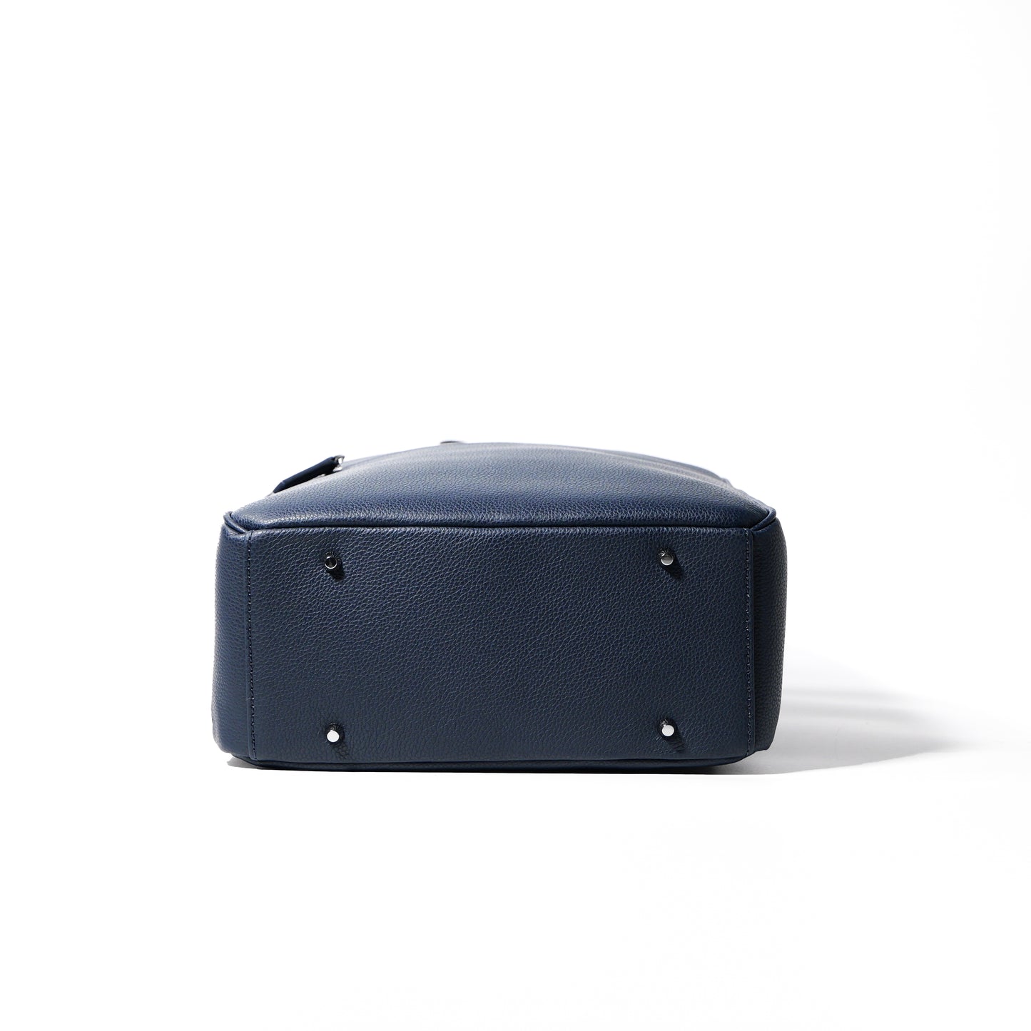 <アウトレット>Full Grain Leather Backpack (Navy-Nylon)