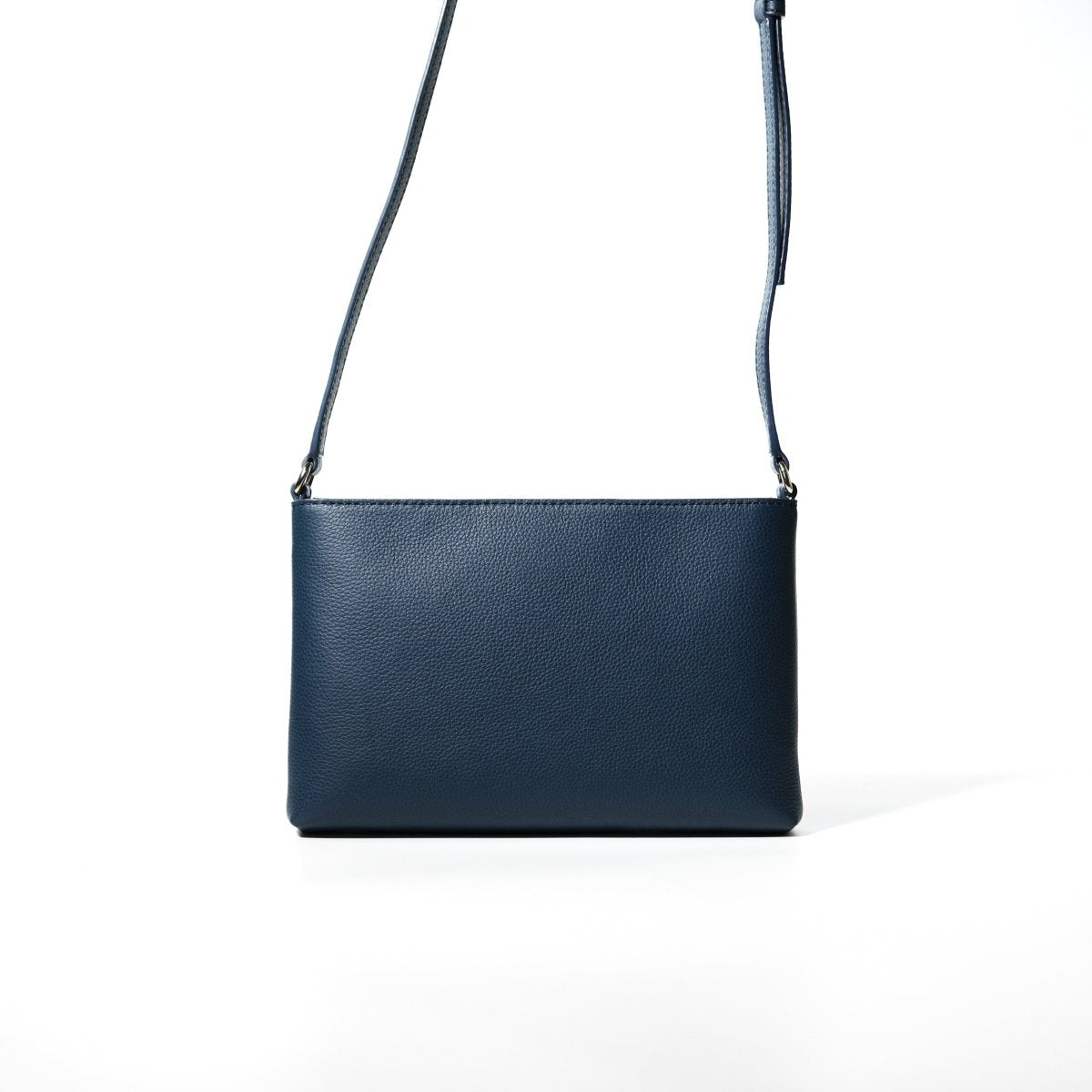 Italian Leather Sacoche (Navy) - aucentic