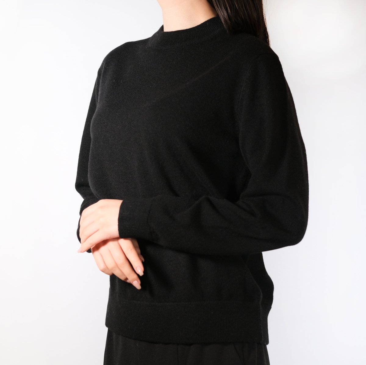Mongolian Cashmere Crewneck Sweater - aucentic