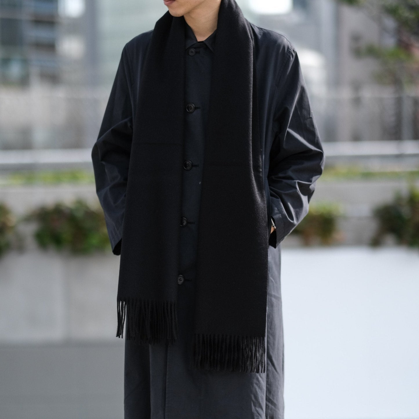 Oversized Cashmere Muffler - aucentic