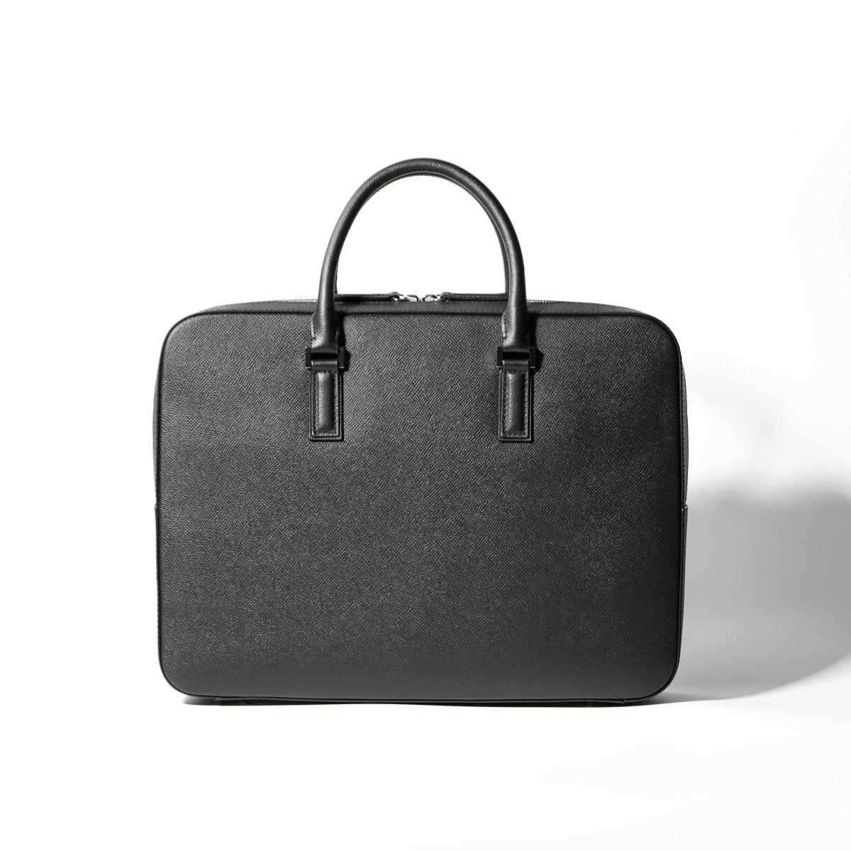 Waprolux Leather Briefcase (Front - zip) - aucentic
